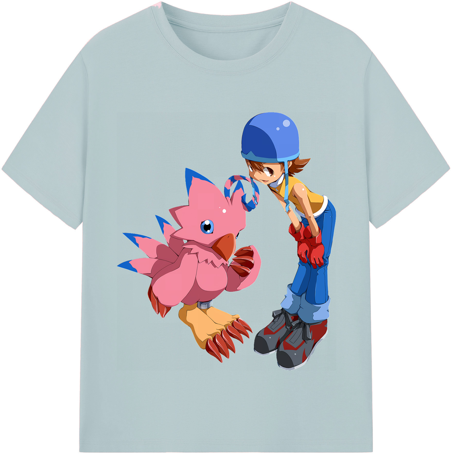 （画像用） Digimon デジタルモンスター/デジモン 綿100％半袖Tシャツ（フロントプリント）